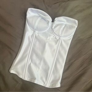 ✨SOLD✨White Strapless Corset Bra